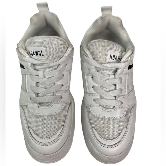 Nokwol Grind Women’s White Sneakers - Picture 8 of 8